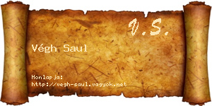Végh Saul névjegykártya
